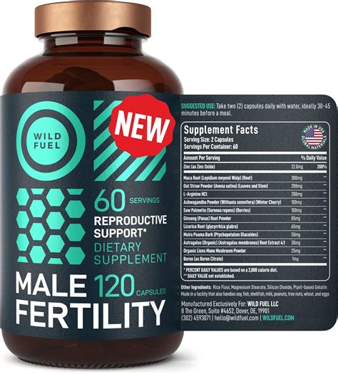 Amazon.com: Male Fertility Supplement Prenatal Vitamin - Maca Root ...