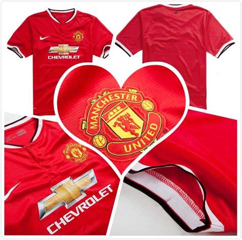 Manchester United "Red Devils" home jersey is red this season, the ...