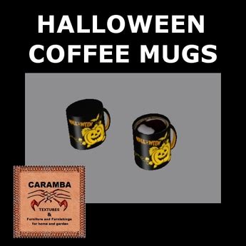 Second Life Marketplace - Halloween coffee mugs