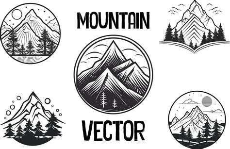 Mountain vector artwork, mountain logo, mountain clipart 25405733 Vector Art at Vecteezy