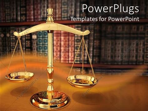 PowerPoint Template: Justice Strength (18086)