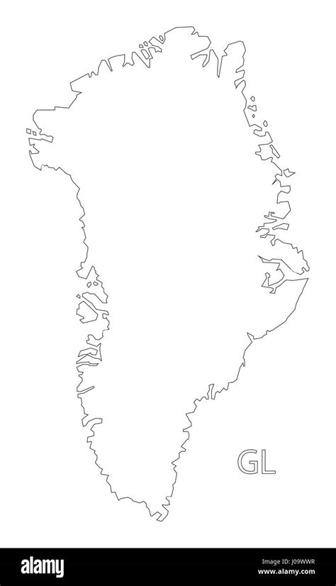 Greenland Blank Map