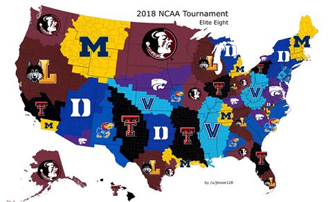 CBB Imperialism Map: NCAA Tournament Edition (UPDATE: Final Four) | SEC ...