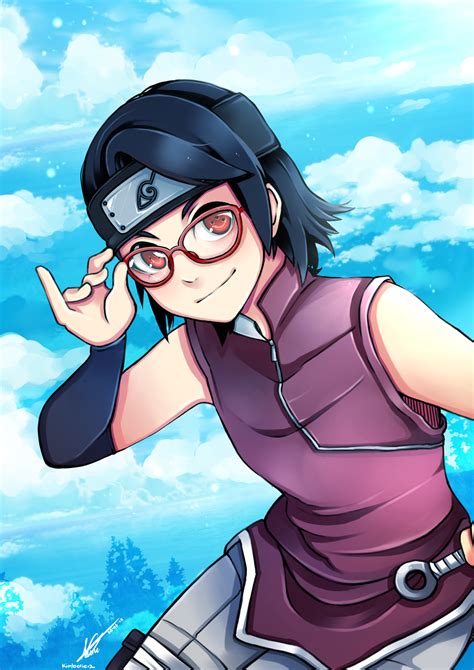 Sarada Uchiha by kimbolie12 on DeviantArt