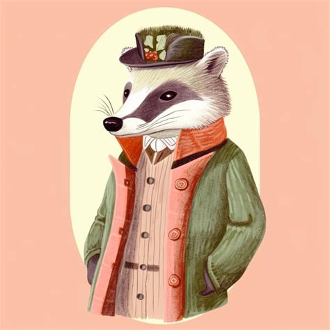 Premium Photo | There is a raccoon wearing a top hat and coat generative ai