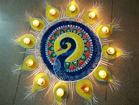 50+ Latest Beautiful Diwali Special Rangoli Collection - Live Enhanced | Sanskar bharti rangoli ...
