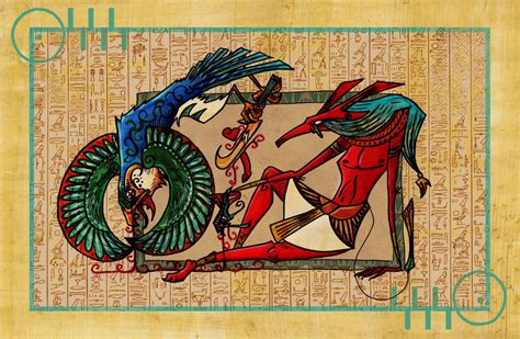 Seth VS Horus by K-Zlovetch on DeviantArt