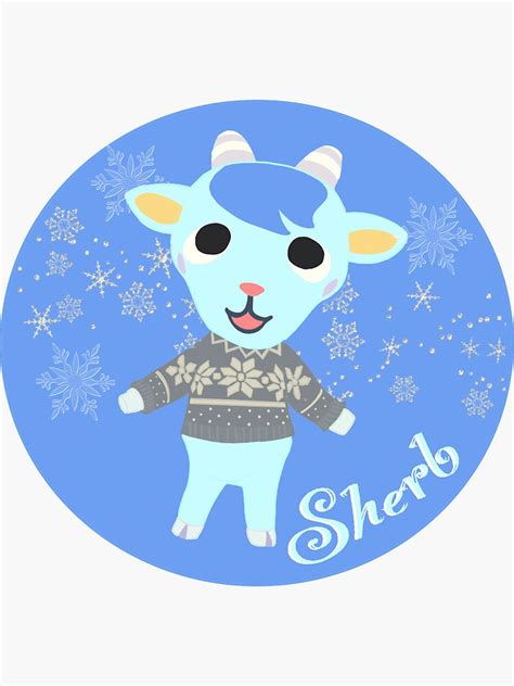 "sherb acnh" Sticker for Sale by josiejanssen | Redbubble