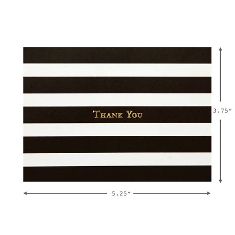 Hallmark Thank You Notes, Greeting Cards (Striped 40 Cards with Envelopes) - Walmart.com