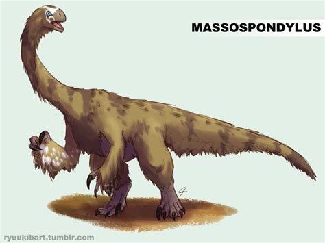 A Dinosaur A Day: Massospondylus carinatus, M. kaalae