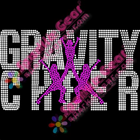 Gravity Cheer Inside Pyramid - Bling Transfers by Sparkle Gear