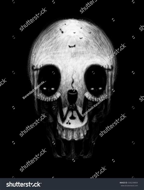 Optical Illusion Skull Portrait Two People Stock Illustration 530239804 | Shutterstock