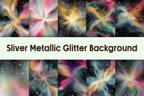 Silver Metallic Glitter Background Graphic by Pamilah · Creative Fabrica