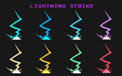 Lightning Pixel Art Effect by sanctumpixel