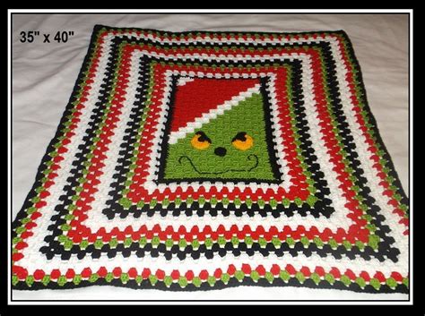 Grinch Crochet Blanket Pattern