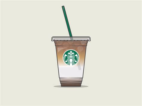 Starbucks Coffee | Iced Caramel Macchiato by Stephen Johnson on Dribbble