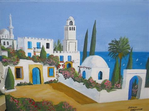 Tunisia Sidi Bou said Painting | Sidi bou said, Painting, Tunisia