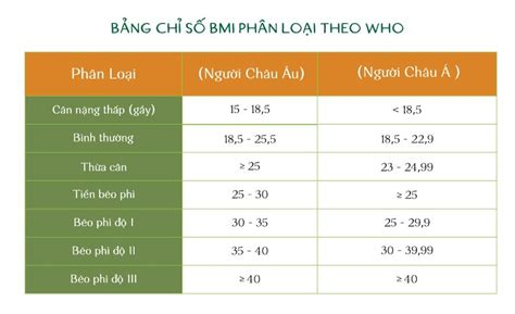 Cách tính chỉ số BMI