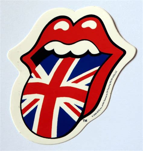 The Rolling Stones - UK Tongue Logo Sticker