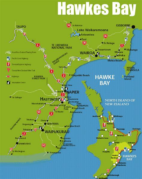 Hawkes Bay Map of New Zealand City | Political Map of New Zealand