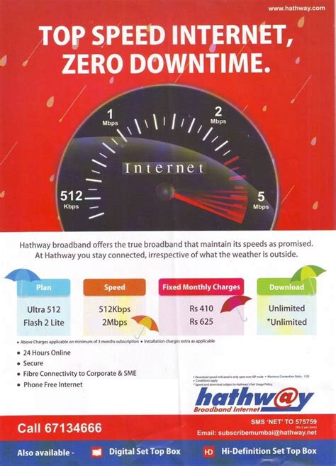 Hathway Broadband Internet connection plans | OnlyTech Forums ...