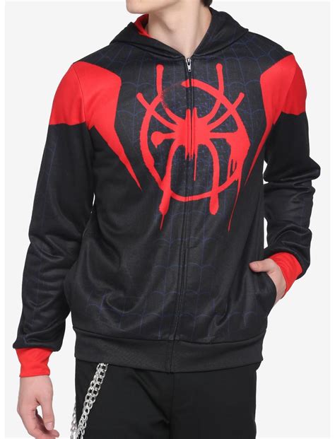 Marvel Spider-Man Miles Morales Cosplay Hoodie | Hot Topic