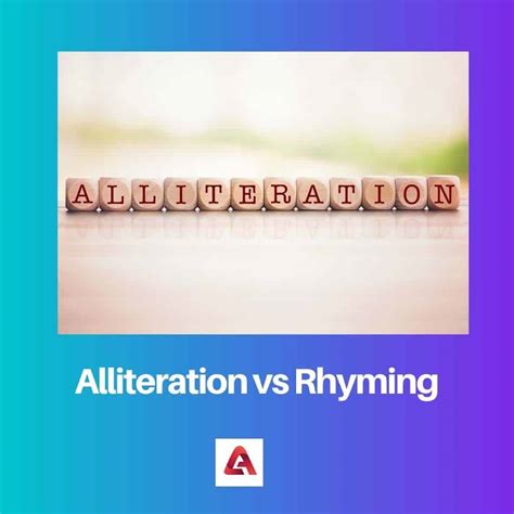 Aliteración vs rima: diferencia y comparación