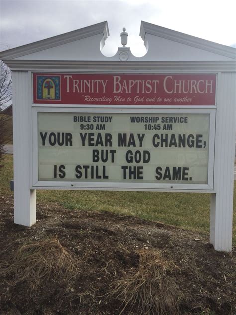 Trinity Baptist Church Christiansburg, Va New Years Sign | Funny church ...