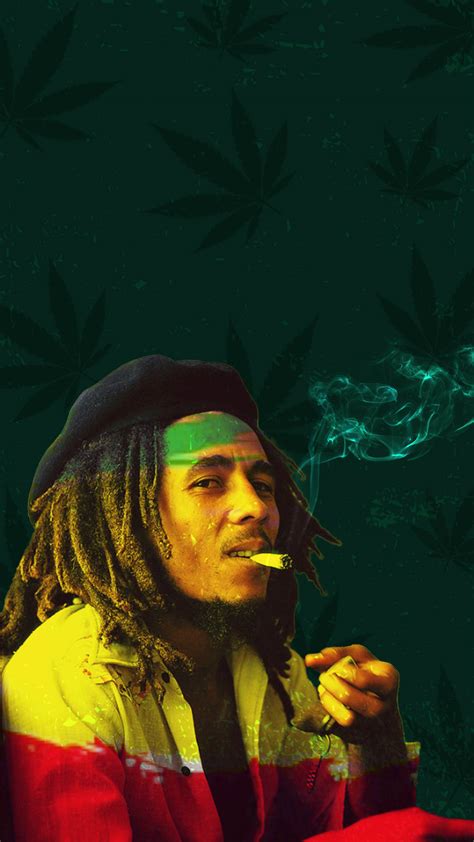 Download Bob Marley Smoking Weed Wallpaper | Wallpapers.com