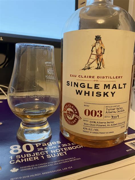 Review #4 - Eau Claire Distillery Single Malt Whisky batch 003 : r/WhiskyCanada