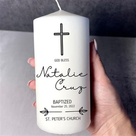 Personalized Baptism Candle Baptism Candle Baptism - Etsy