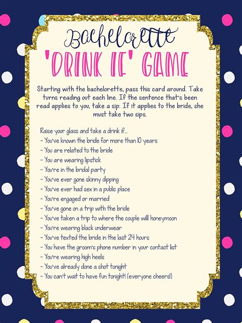 25 Printable Bachelorette Party Games Perfect for Last-Minute Planners | Bachelorette drink ...