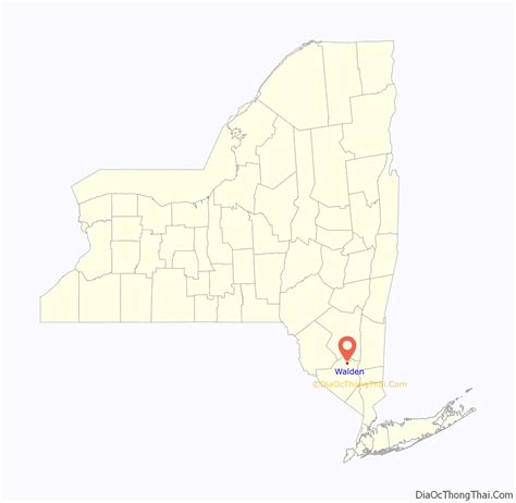 Map of Walden village, New York