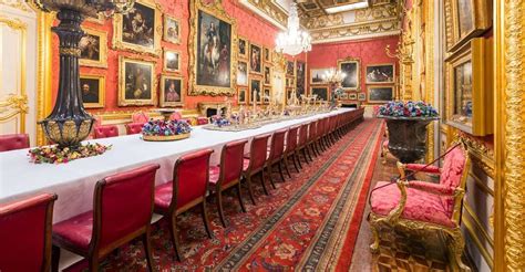 The banqueting table in the Waterloo Gallery at Apsley House Classical Interior Design, English ...