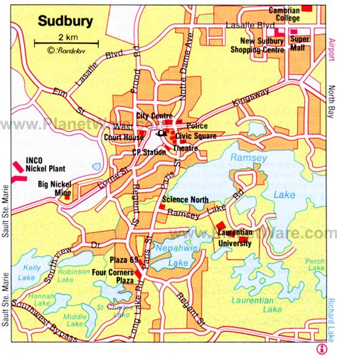 Sudbury Map - Canada