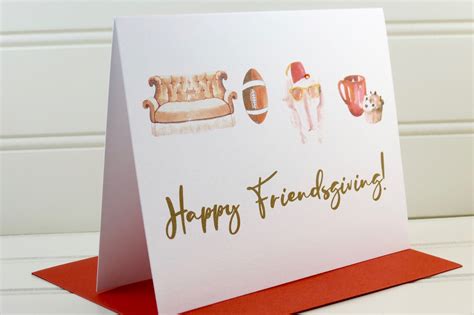 Thanksgiving Card Happy Friendsgiving Card Friends TV Show - Etsy