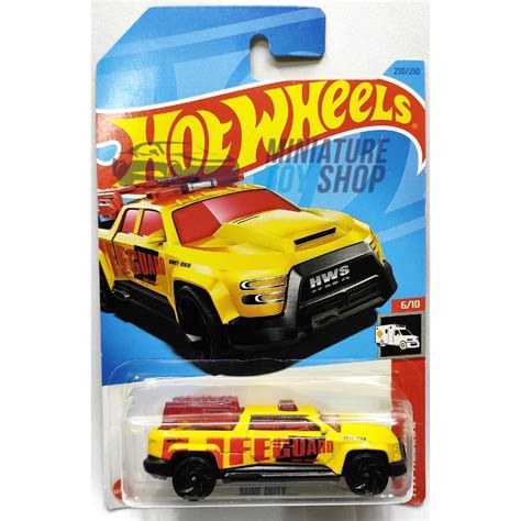 Hot Wheels 2023 Mainline Surf Duty Yellow - MINIATURE TOY SHOP