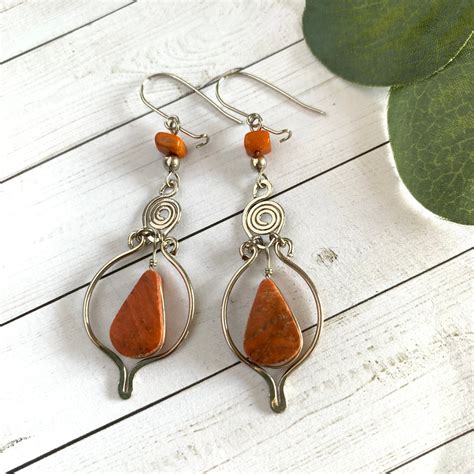 Peruvian Natural Stone Earrings, Dangle Earrings for Women, Gift for Women, Peruvian Jewelry - Etsy