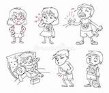 Sore Throat Cartoon Coloring Page Sketch Coloring sketch template