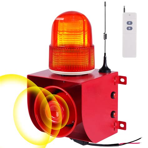 Industrial Siren Alarm Outdoor Siren Strobe 120dB Sound Light Alarm ...