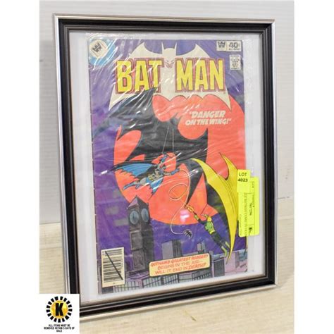 VINTAGE BATMAN COMIC IN FRAME