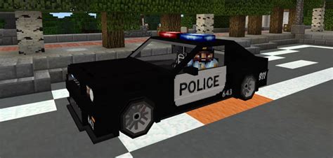 Police Car Add-on | Minecraft PE Mods & Addons