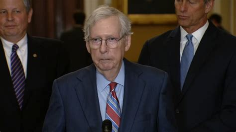 Senate Minority Leader Mitch McConnell says he's 'fine' after freezing during news conference ...