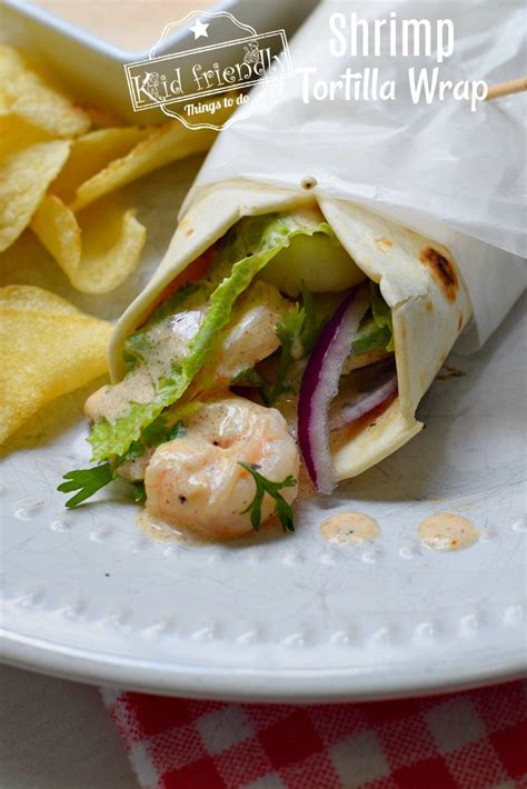 {Healthy} Shrimp Wrap with Creamy Cajun Dressing | Kid Friendly Things To Do