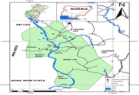 Map of Cross River State showing the study area Source: Adapted from... | Download Scientific ...