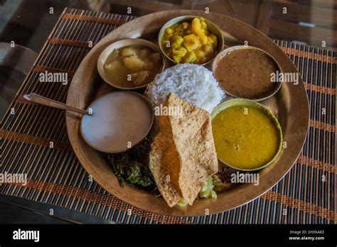 Traditional platter from Assam Assamese Thali , India Stock Photo - Alamy