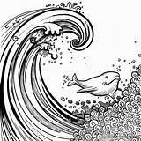 Tsunami Coloring Pages  Free & Printable sketch template