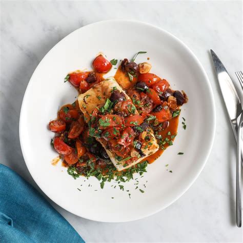 Sea Bass with Sicilian Cherry Tomato Sauce Recipe