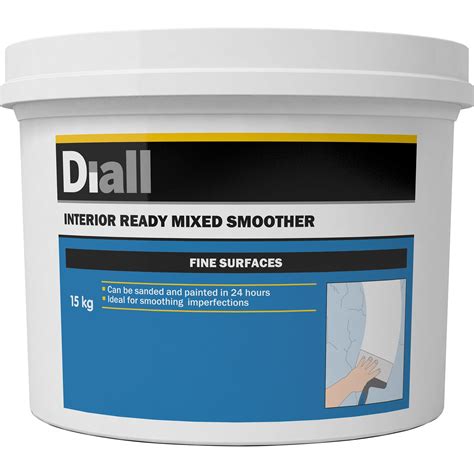 Diall Fine finish Ready mixed Smoothover finishing plaster 15kg | Departments | DIY at B&Q