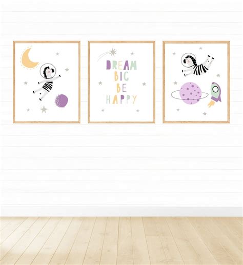 Solar system poster space girl bedroom decor boy kids room etsy – Artofit